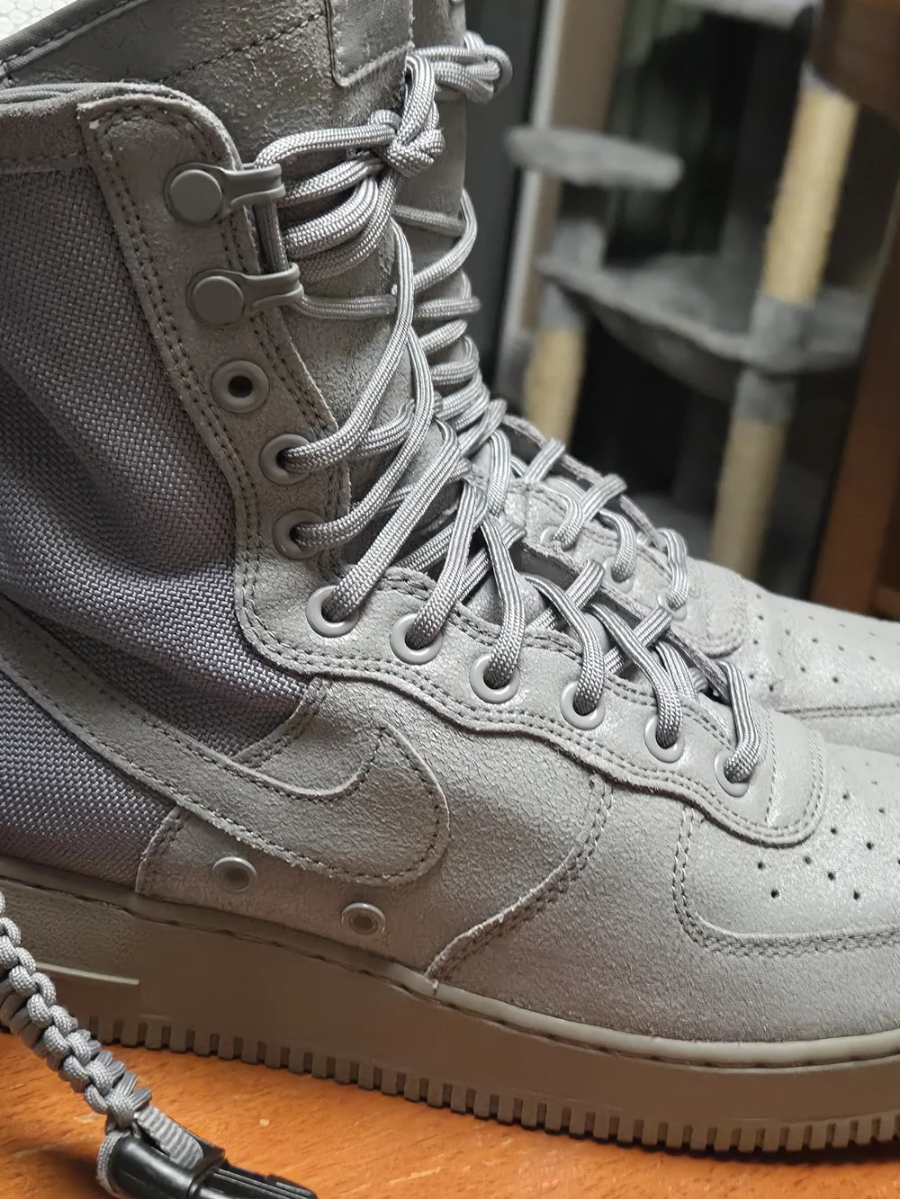 Nike Men's Special Fields High-Top Tactical Boot in Gray